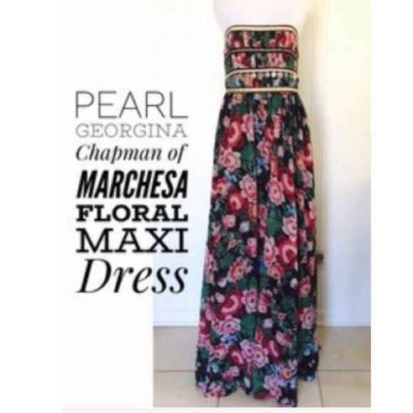 NWT Pearl by Georgina Chapman Maxi Dress - Picture 3 of 13
